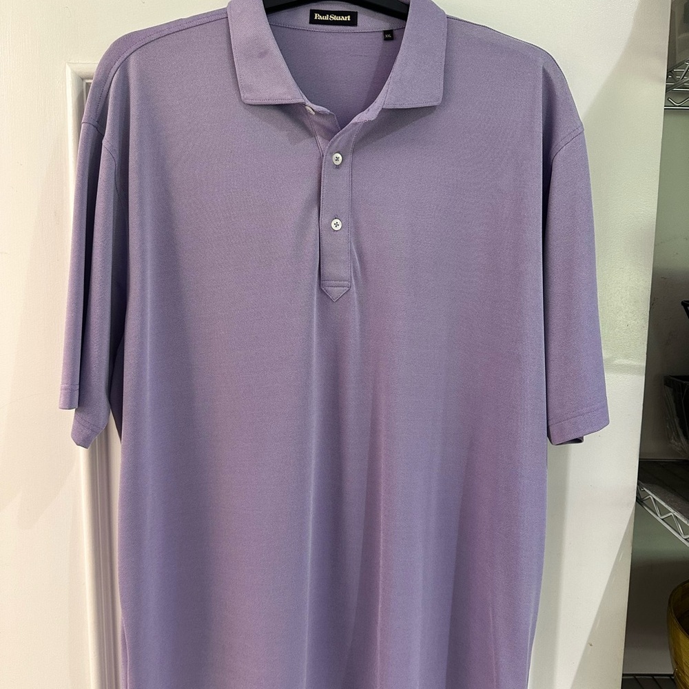 Paul Stuart Purple Polo Shirt Relaxed Fit